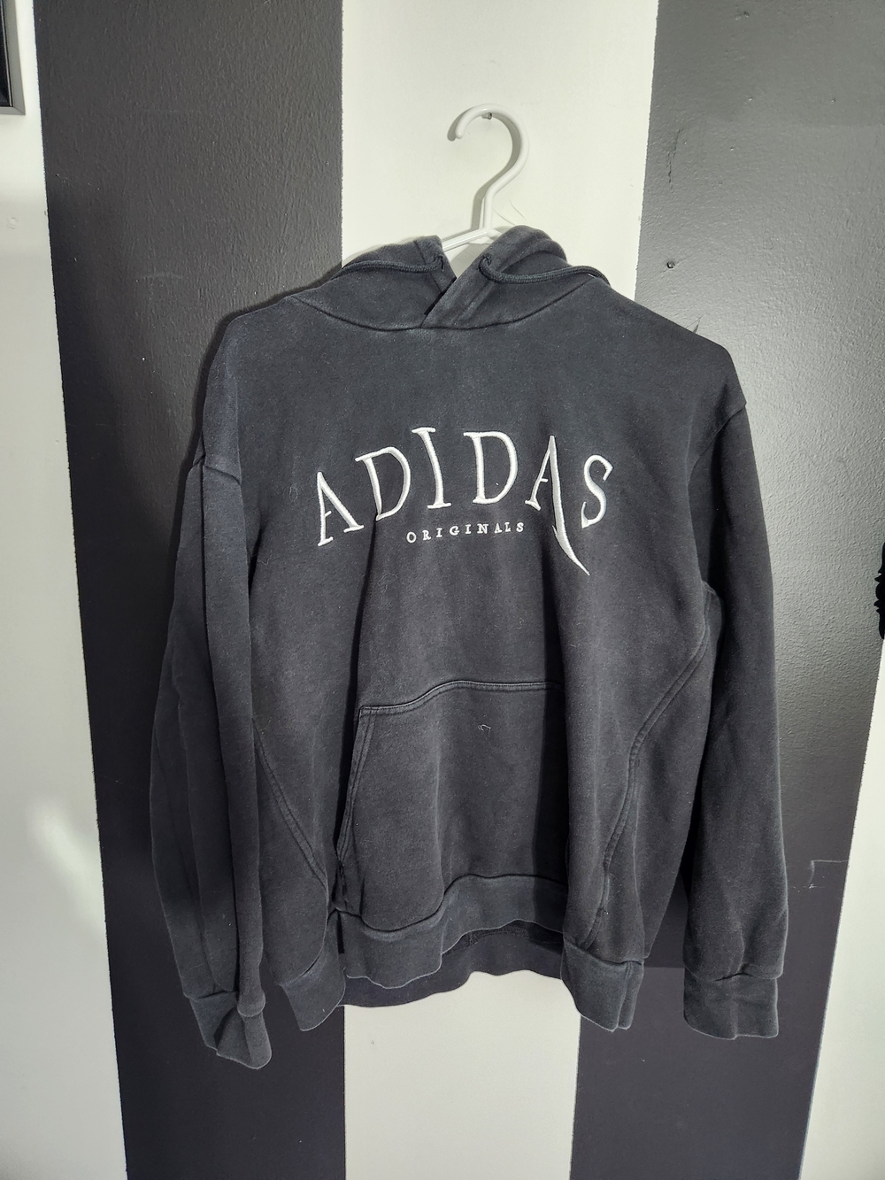 adidas Black/White Originals Pullover Hoodie